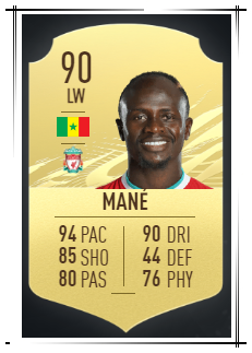 Neymar FIFA 22 Rating Mane