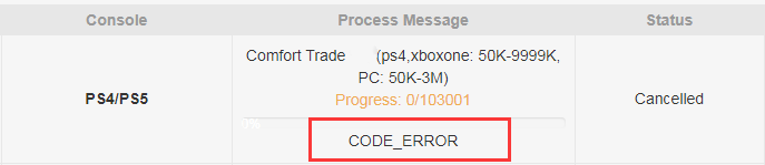 Code Error